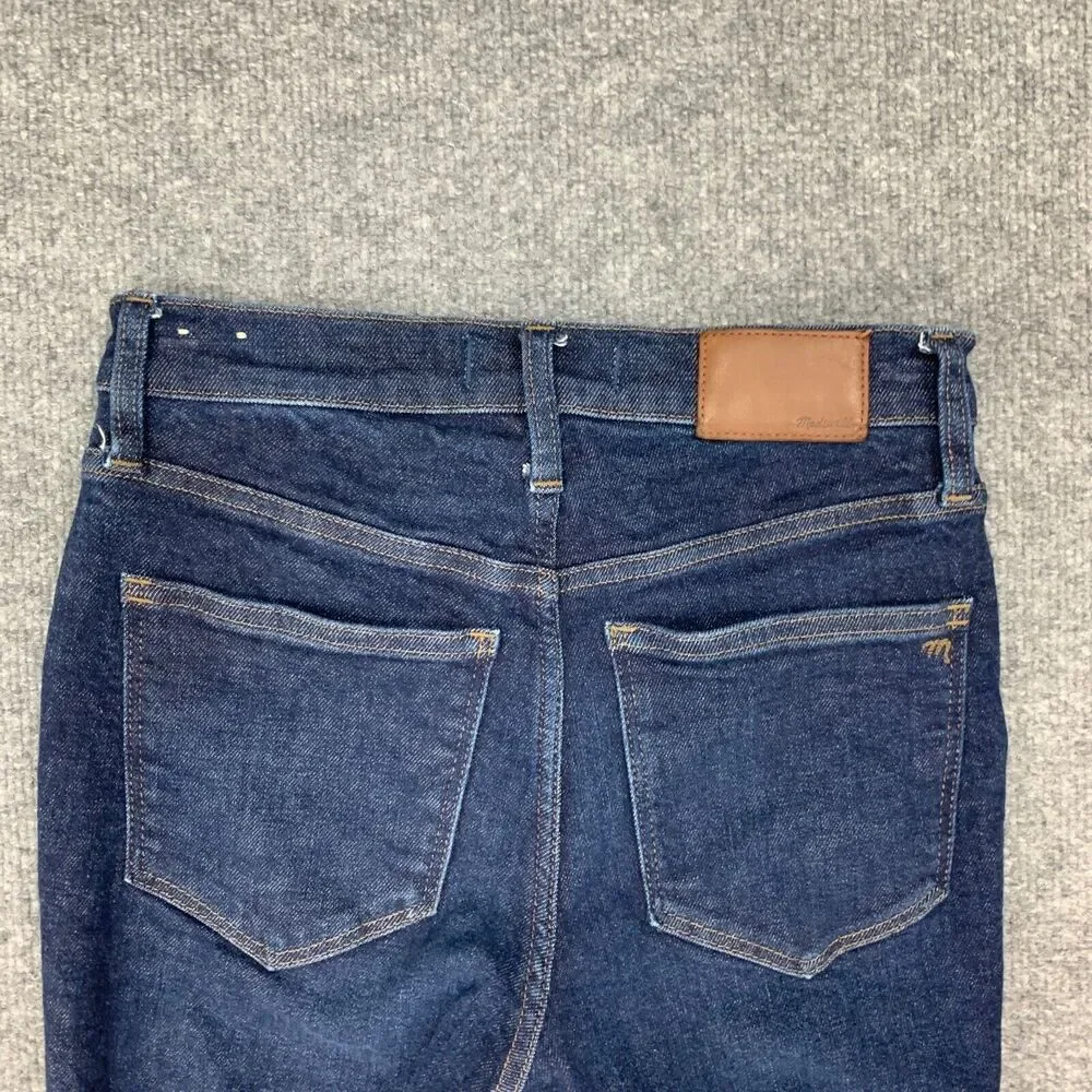 Madewell Jeans Womens 25 Orland Wash Denim Stretch Tencel Blend Mid Rise Skinny